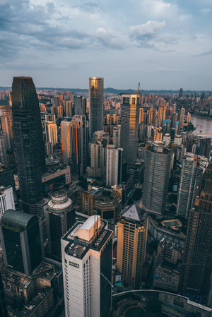 日出-夏天-清晨-城市风光-天际线 图片素材