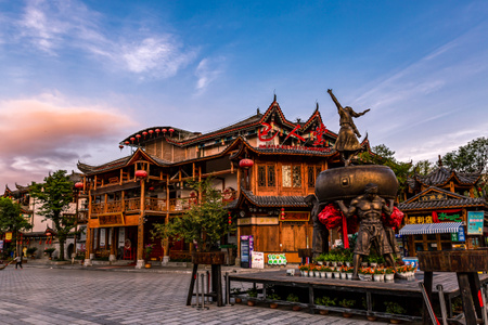 恩施-女儿城-建筑-古城-旅行 图片素材