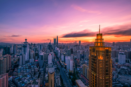 自贸区-特区-城市-深圳-夜景 图片素材