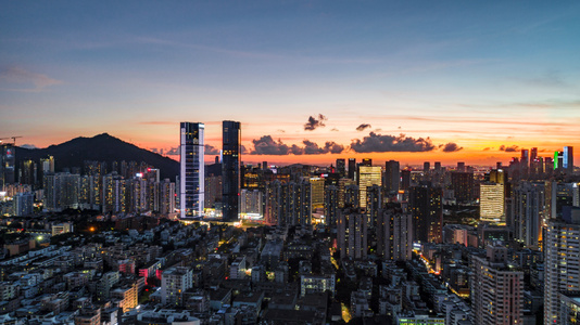 城市-深圳-大湾区-色彩-天空 图片素材