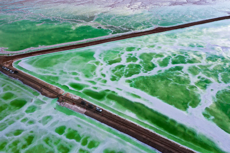 海西蒙古族藏族自治州-柴达木盆地-雅丹-色彩-航拍 图片素材