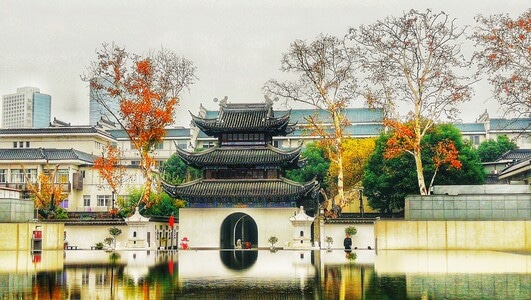 手机摄影-年味-古建筑-中式建筑-楼阁 图片素材