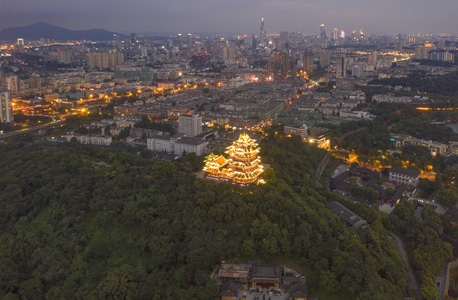 南京市-夜色-你好七月-我要上封面-城市色彩 图片素材