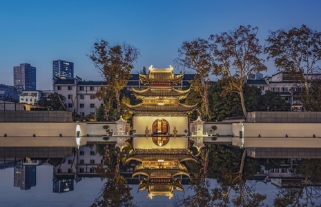 蓝-有趣的瞬间-看你的城市-古建筑-房屋 图片素材