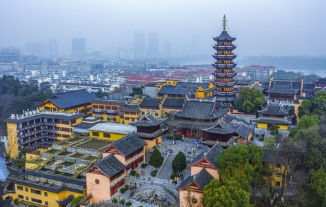南京市-随拍-城市风光-鸡鸣寺-建筑 图片素材