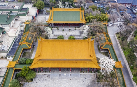 城市风光-建筑-南京博物馆-朝天宫-屋顶 图片素材