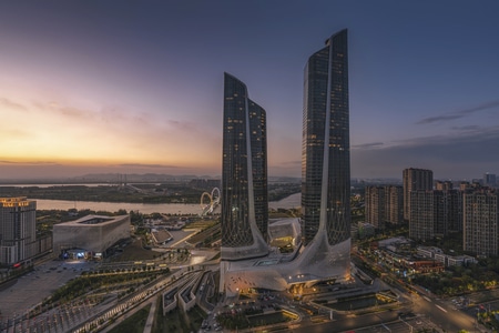 随拍-南京市-城市风光-夜色-城市色彩 图片素材