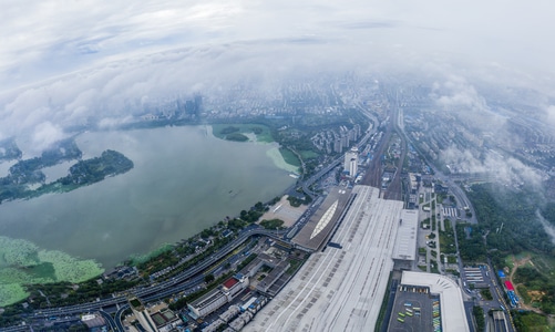 南京市-城市风光-我的六月-我要上封面-湖 图片素材