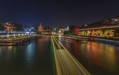 看你的城市-蓝-有趣的瞬间-河-河面 图片素材
