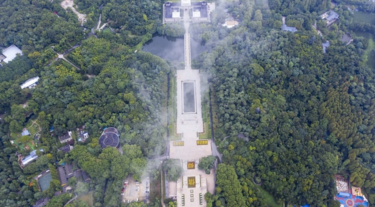航拍-上帝视角-旅行-风光-70周年城市 图片素材