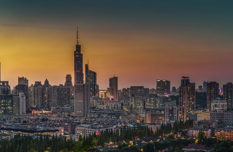 夜色-城市色彩-城市风光-南京市-城市 图片素材