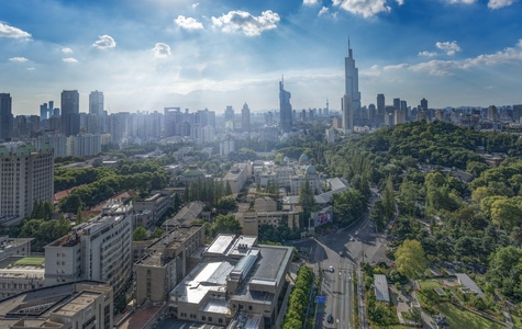 上帝视角-秋日物语-风光-看你的城市-鼓楼 图片素材
