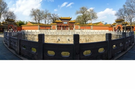 我要上封面-城市风光-城市天际线-建筑-南京博物馆 图片素材