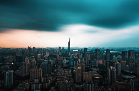 你好七月-城市色彩-城市风光-南京市-我要上封面 图片素材