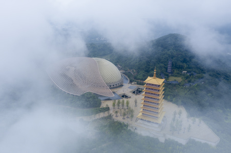 南京市-我要上封面-你好七月-牛首山-云雾 图片素材
