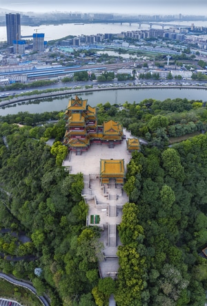 南京市-城市风光-随拍-阅江楼-南京市 图片素材
