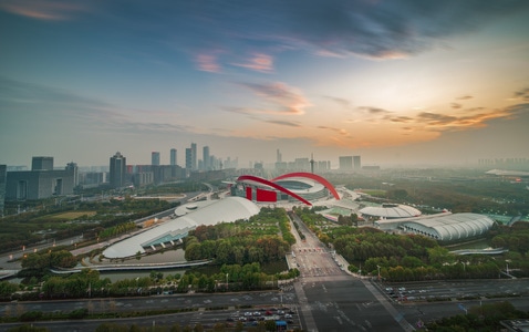 我要上封面-城市风光-城市色彩-你好七月-南京市 图片素材