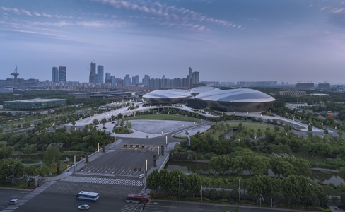 城市色彩-城市风光-南京市-江苏大剧院-建筑 图片素材