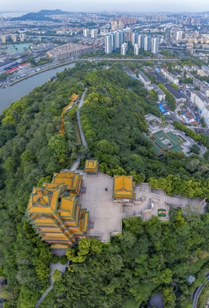 南京市-城市风光-随拍-阅江楼-南京市 图片素材