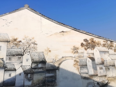 新农村-手机-墙饰-新农村-建筑 图片素材