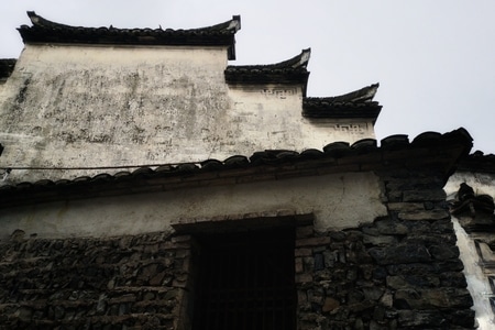 蒿溪古镇大屋-白墙青瓦-手机-古建筑-房屋 图片素材
