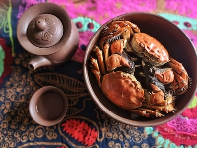 螃蟹-手机-螃蟹-食物-美食 图片素材