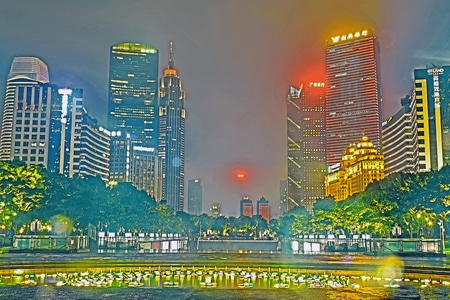 城市-建筑-地标-广州-欧美风 图片素材
