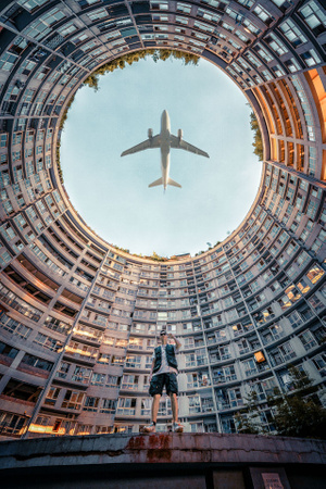 仰视-宽广-建筑-现代都市-城市 图片素材