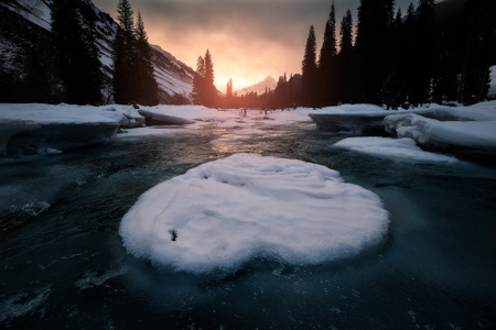 haida滤镜签约-旅行-自然-风景-雪景 图片素材
