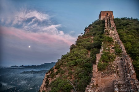 长城-古北口-旅行-日出-太阳 图片素材