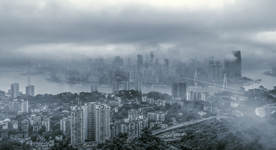 烟雨-山城-城市-城市风光-建筑 图片素材
