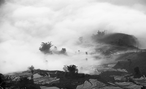 水墨风-电脑传图-自然-风光-风景 图片素材