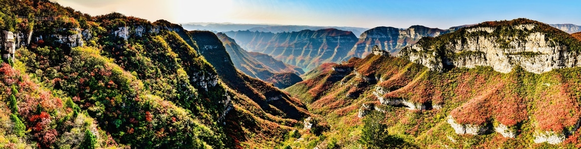 秋色-红叶-太行山-丹河-太行山 图片素材