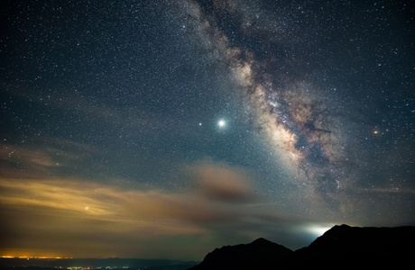 武功山-银河-银心-星空-旅行 图片素材