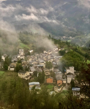 黄山市-风景-小山村-乡村-山村 图片素材