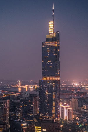 你好七月-我要上封面-紫峰大厦-南京-房屋 图片素材