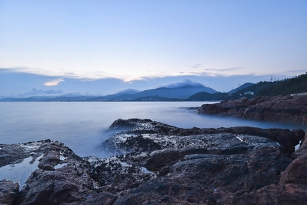 深圳-日落-风光-光影-海景 图片素材