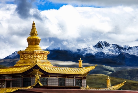 风光-旅行-宗教-佛教-塔公寺 图片素材