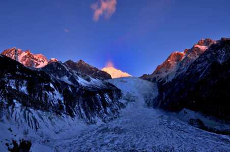 旅拍-生态-旅行-甘孜藏族自治州-贡嘎山 图片素材