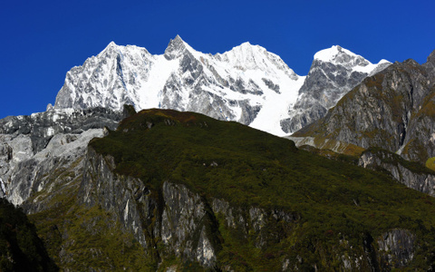 风光-贡嘎山-高原-雪山-生态 图片素材