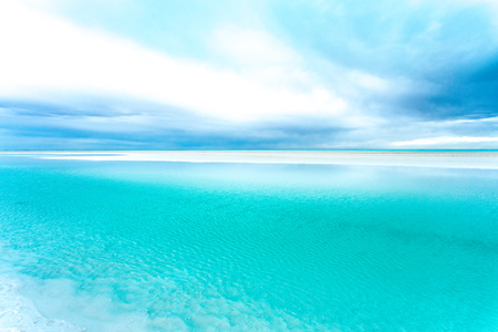 蓝调世界-沙滩-青海-东台吉乃尔湖-风景 图片素材