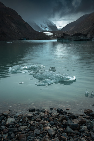 普玉冰川-湖泊-流水-冰川-我要上封面 图片素材