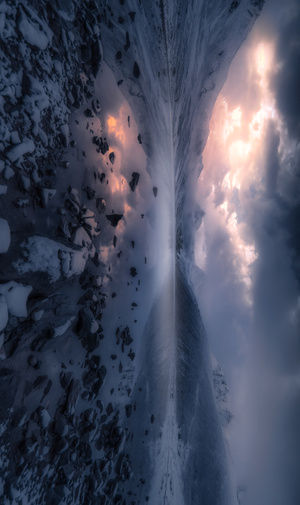 冰川-雪山-西藏-秋色-夕阳 图片素材