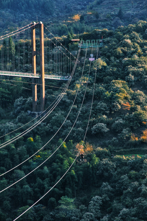 旅途-沿途风光-我要上封面-建筑-吊桥 图片素材