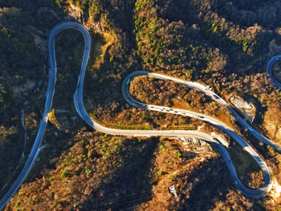 我要上封面-宝鸡市-航拍-风光-公路 图片素材