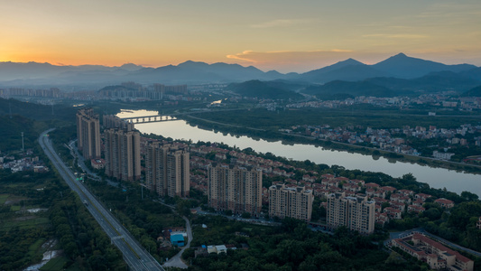 广州市-尘世烟火-夏天-早上-白云 图片素材