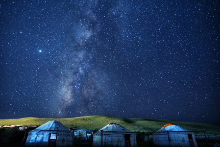 haida滤镜签约-简约之美-甘南藏族自治州-风景-夜景 图片素材