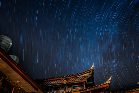 星-夜-风光-建筑-风光 图片素材