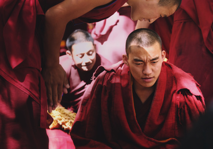 僧人-西藏-色拉寺-拉萨-宗教 图片素材