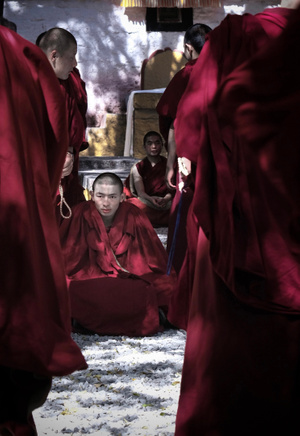僧人-西藏-色拉寺-拉萨-宗教 图片素材